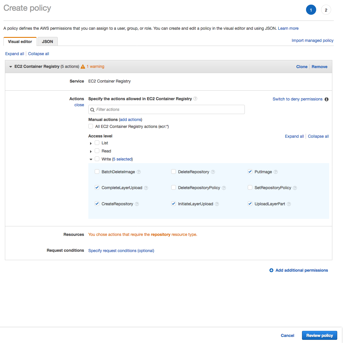 Notebook instance setting