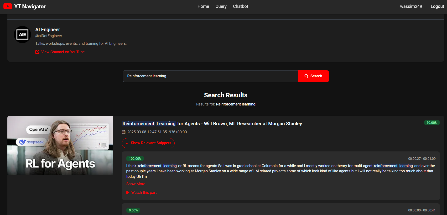 Querying the channel