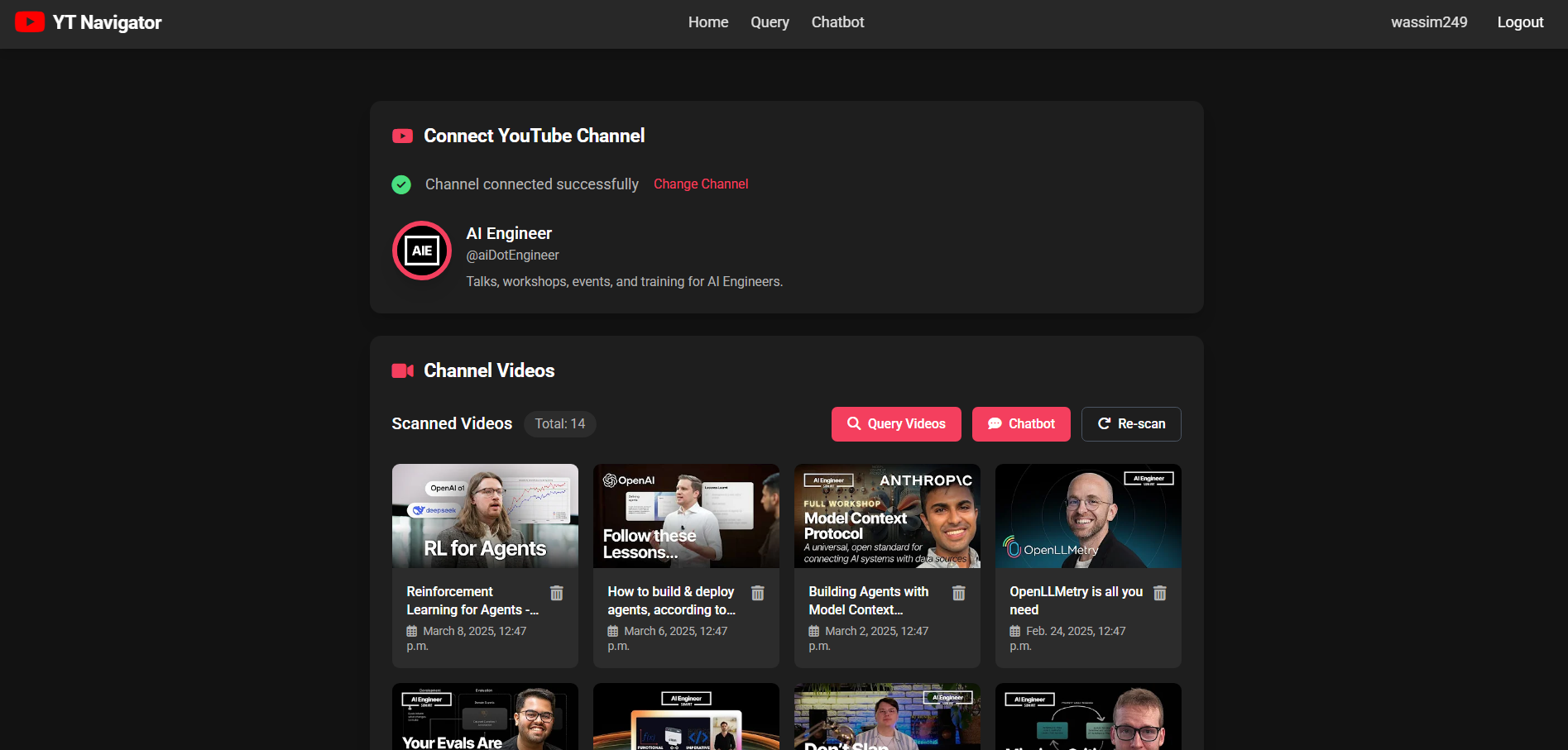YT Navigator Home Page