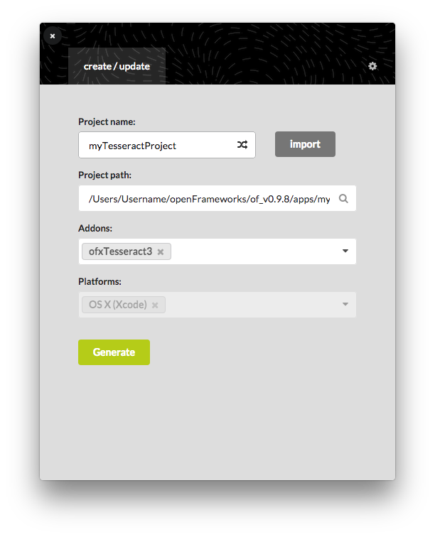 Project Generator