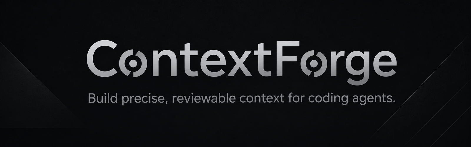 ContextForge — Build bounded, reviewable context for coding agents.