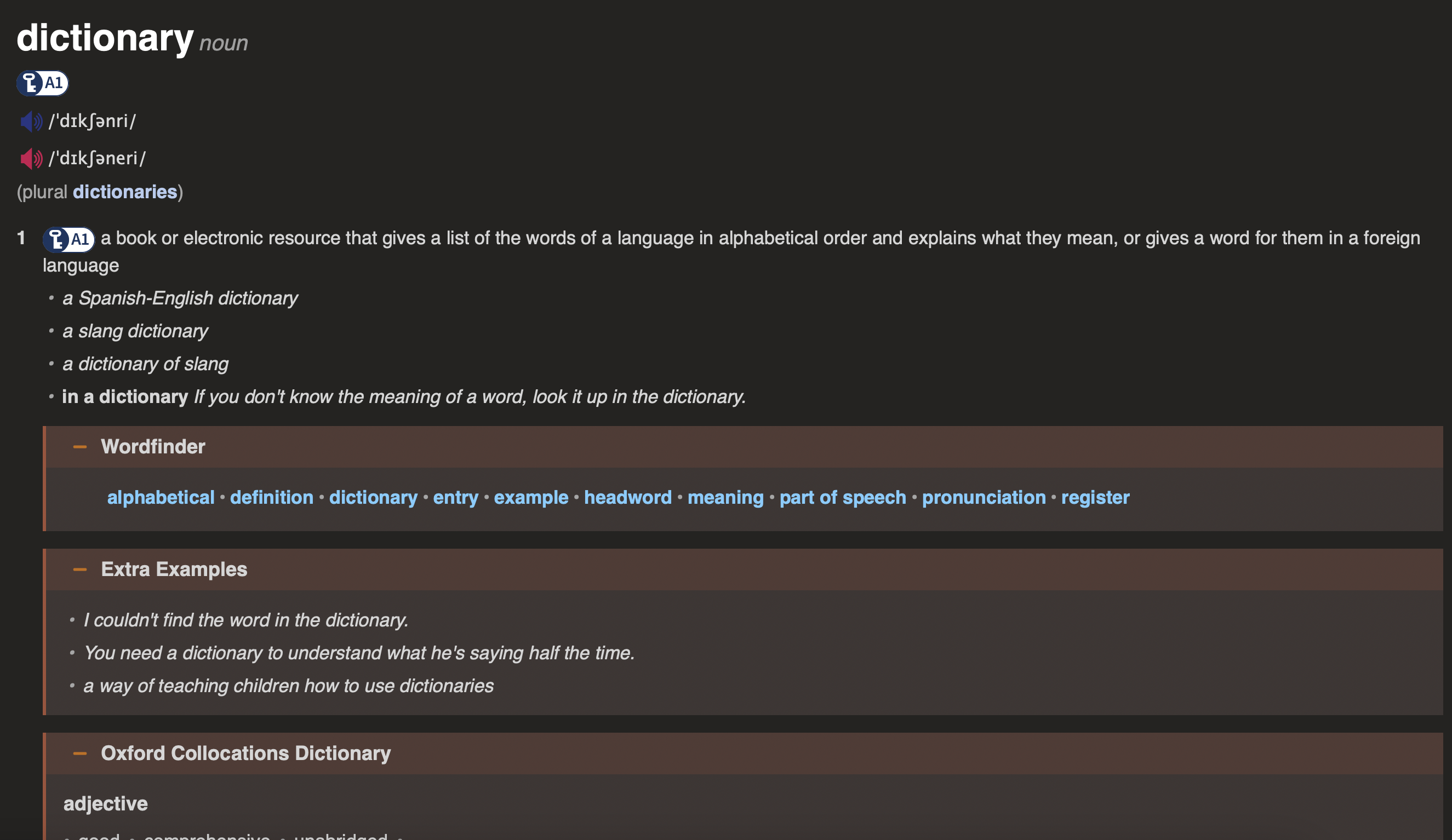 Oxford Advanced Learner's Dictionary_dark mode