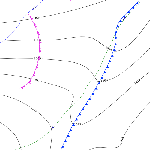 Surface Pressure Forecast Map - Raw Layer