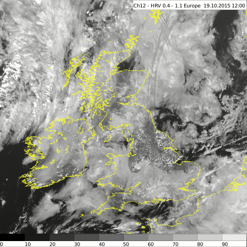 Visible Satellite Observation Map - Processed Image