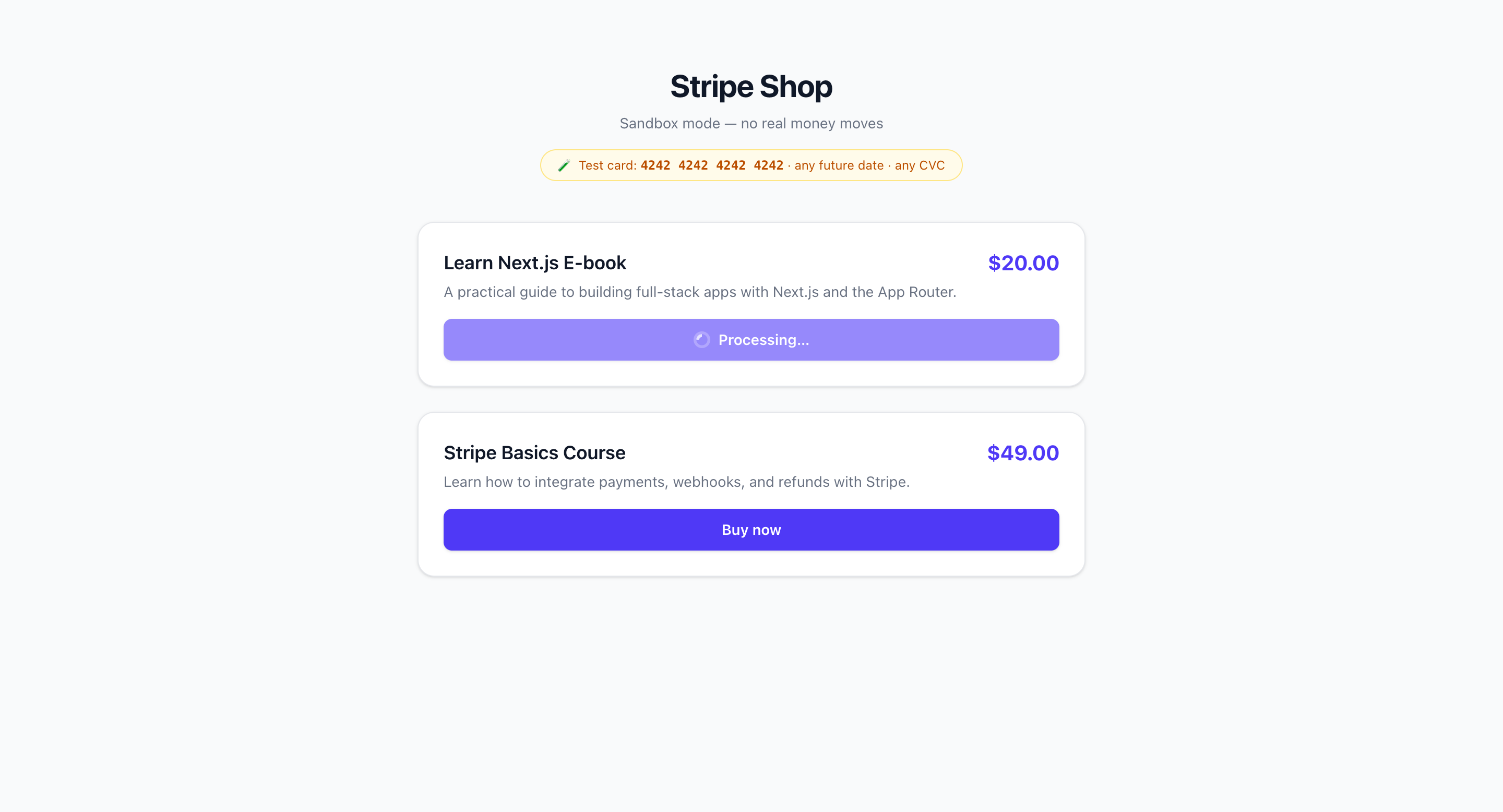 Stripe Payment Gateway