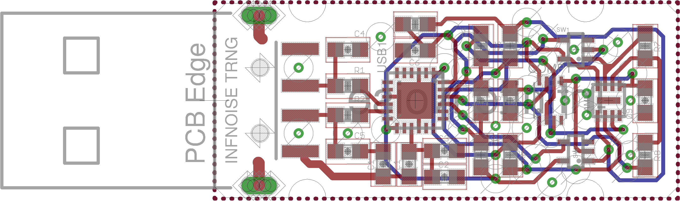 Board layout of Infinite Noise Multiplier