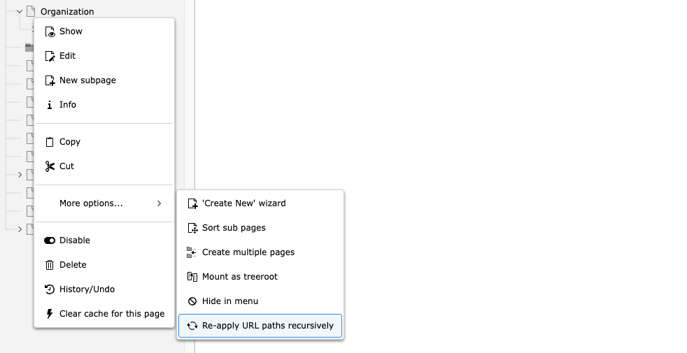 Context menu