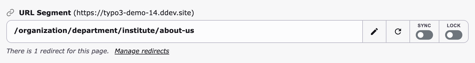 Redirect info