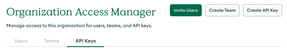 Organization Access Manager