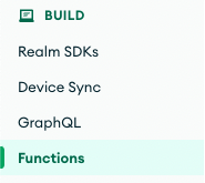 Functions menu