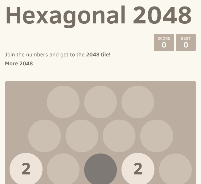 Hexagonal 2048