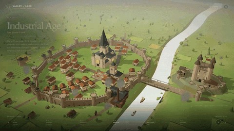 Town scene in DeepSeek’s Valley of Ages demo