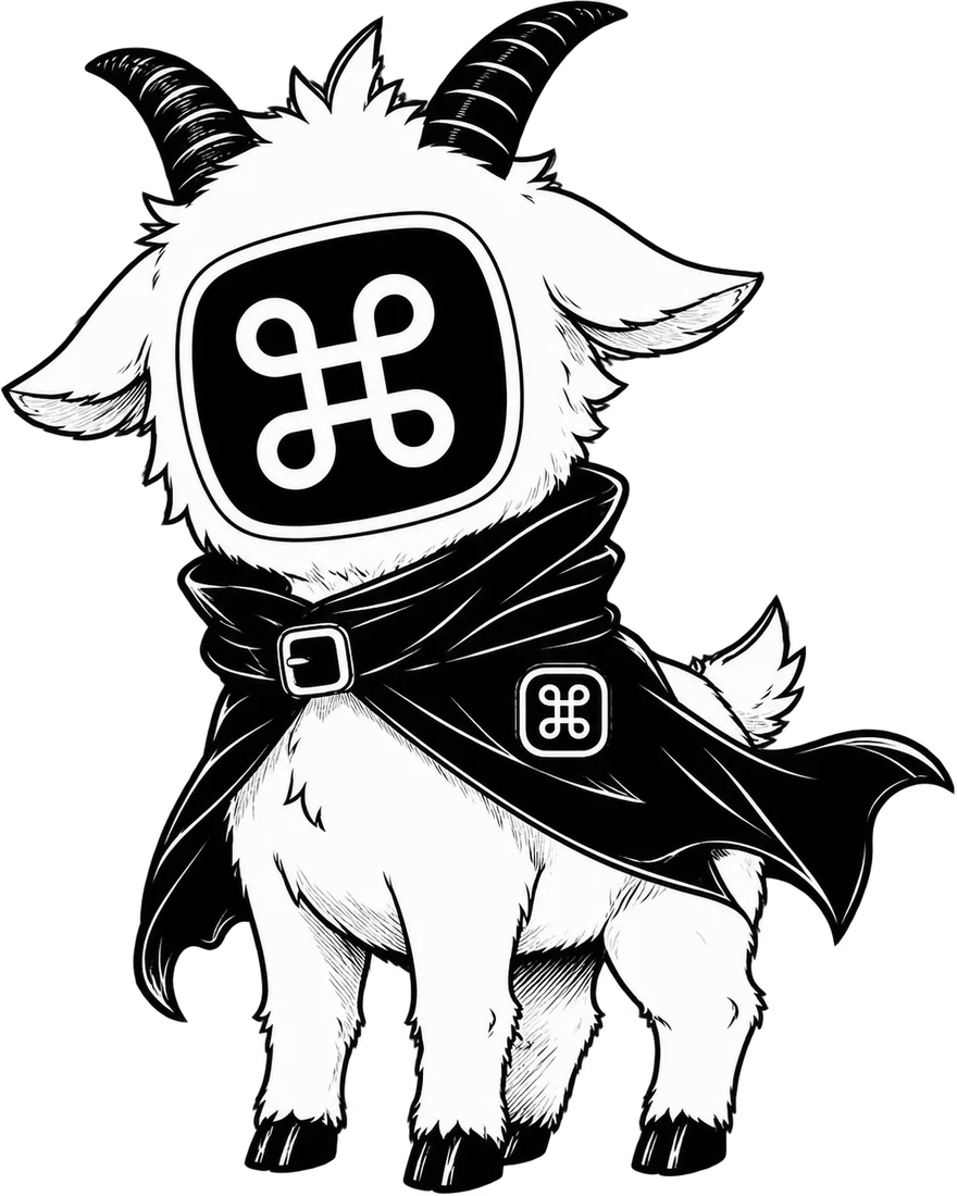 Command Code GOAT mascot illustration