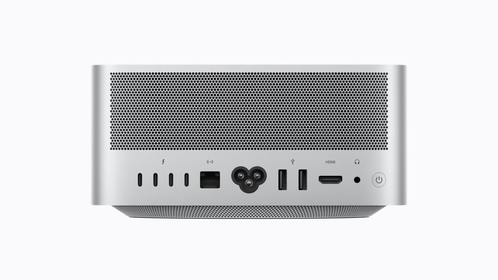 Rear ports on Mac Studio including Thunderbolt connections