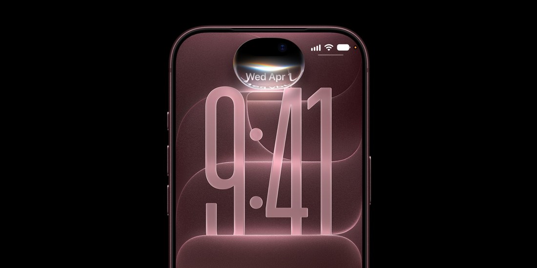 iPhone lock screen with the Siri AI orb glowing inside the Dynamic Island