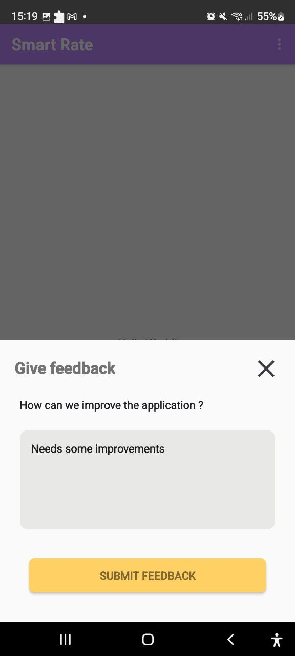 Feedback Screen