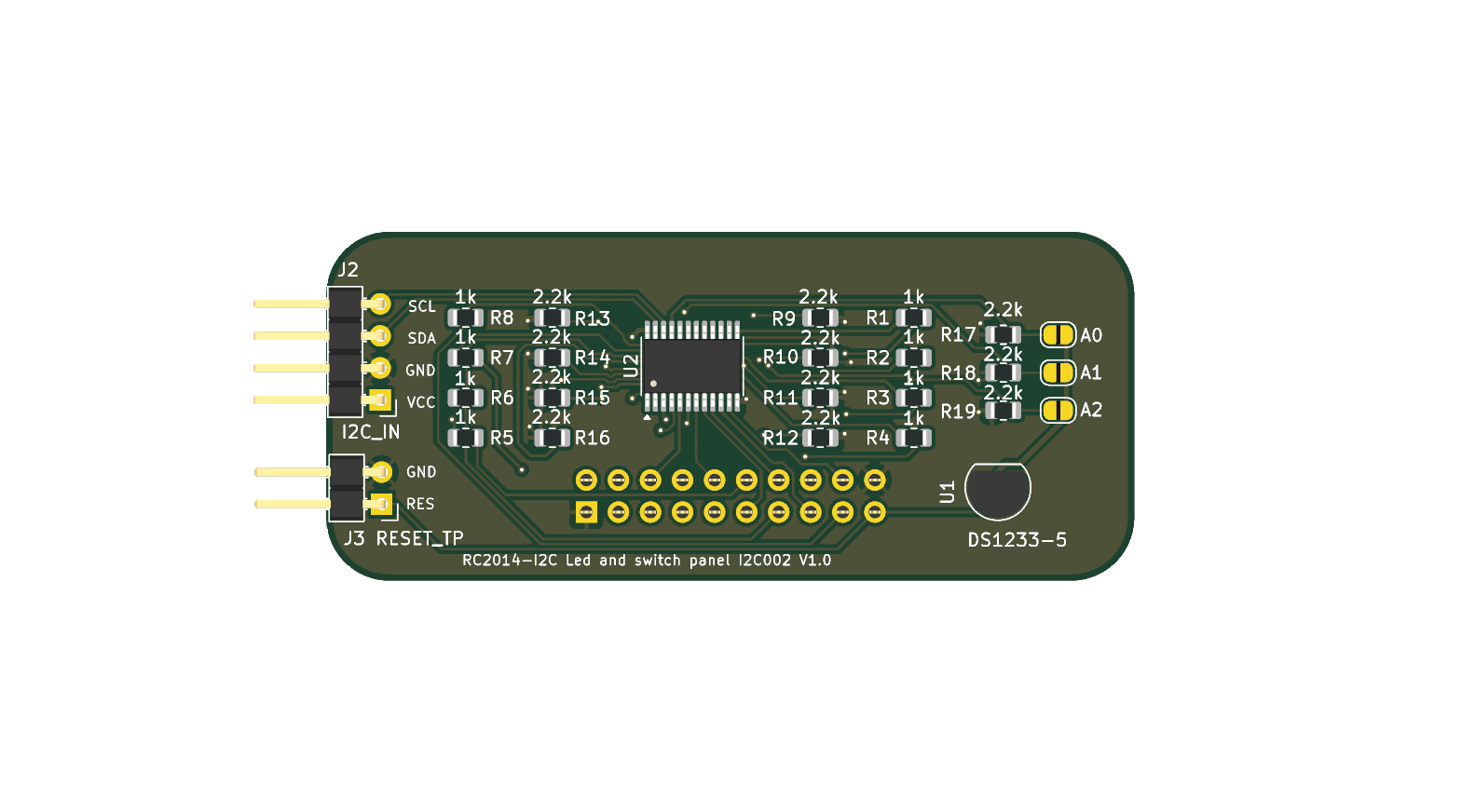 RC2014-front panel i2c, from the project README