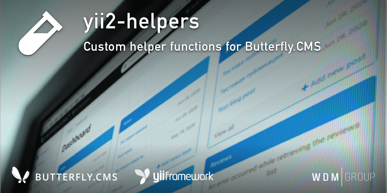 Custom helpers for Yii2