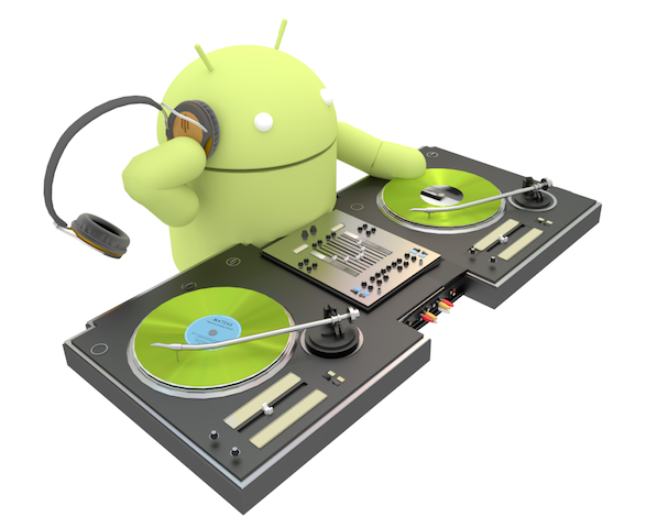 Bugdroid DJing image