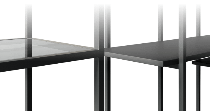 Полки стеллажа