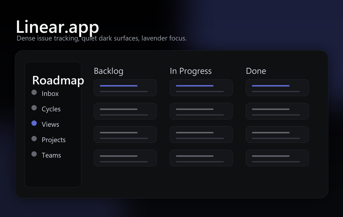 Linear.app 风格预览