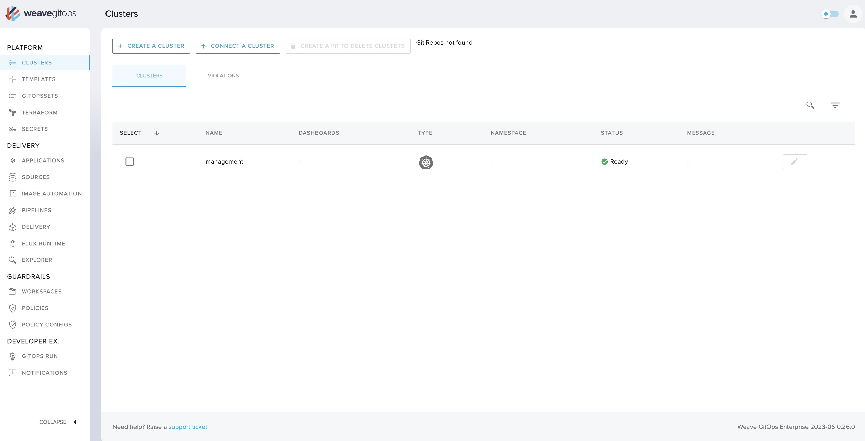 Enterprise light mode