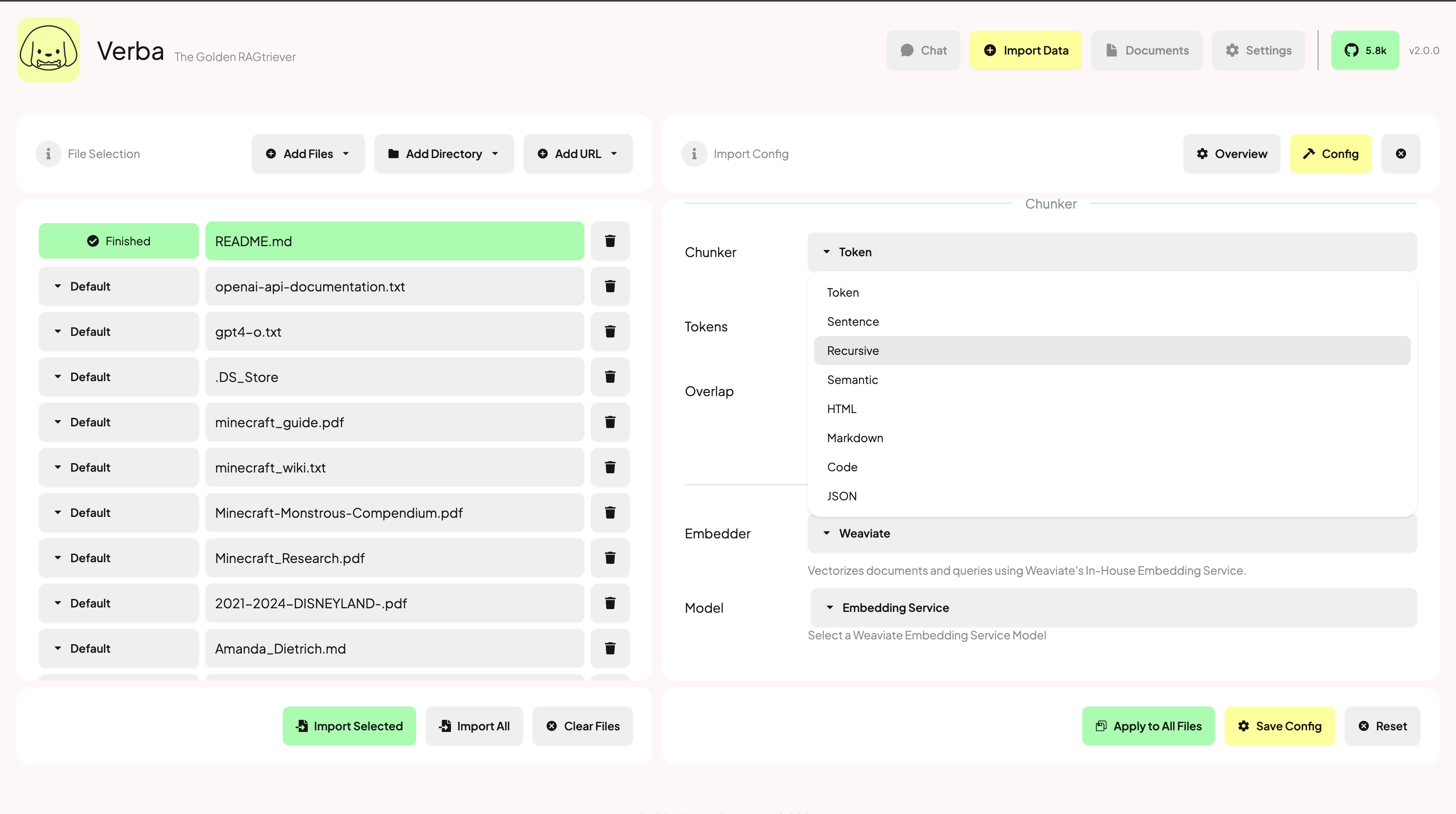 Verba Screenshot