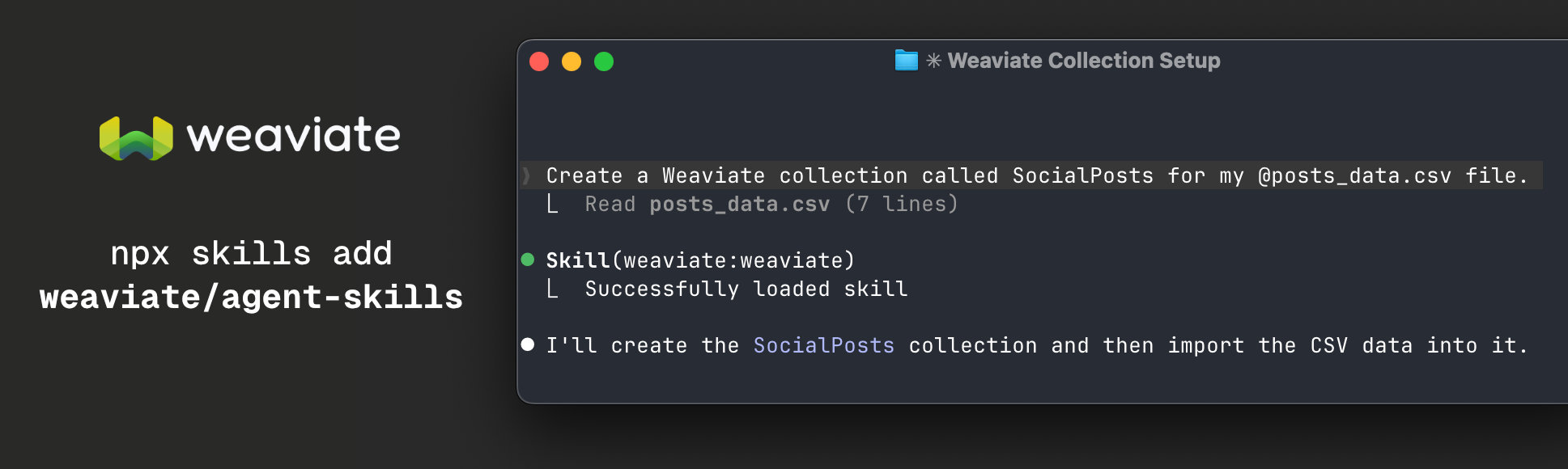 Weaviate Agent Skills