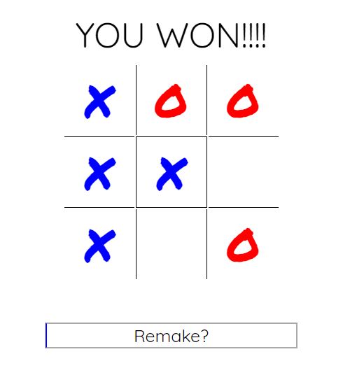 Gameplay of Tic-Tac-Toe