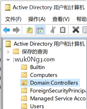 Domain Controllers是OU