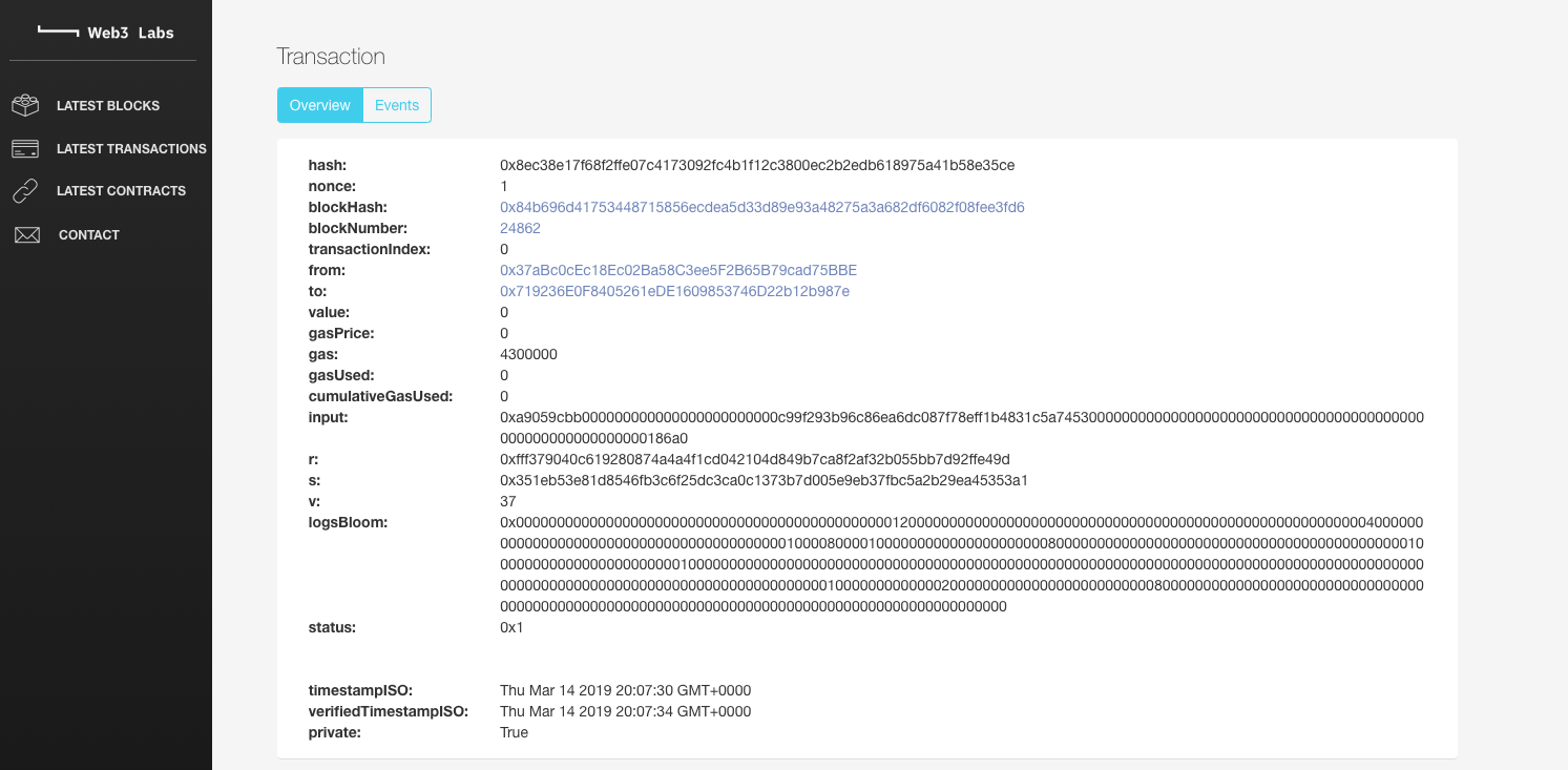 Transaction details