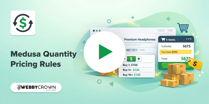 Watch the Medusa Quantity Pricing Rules demo on YouTube