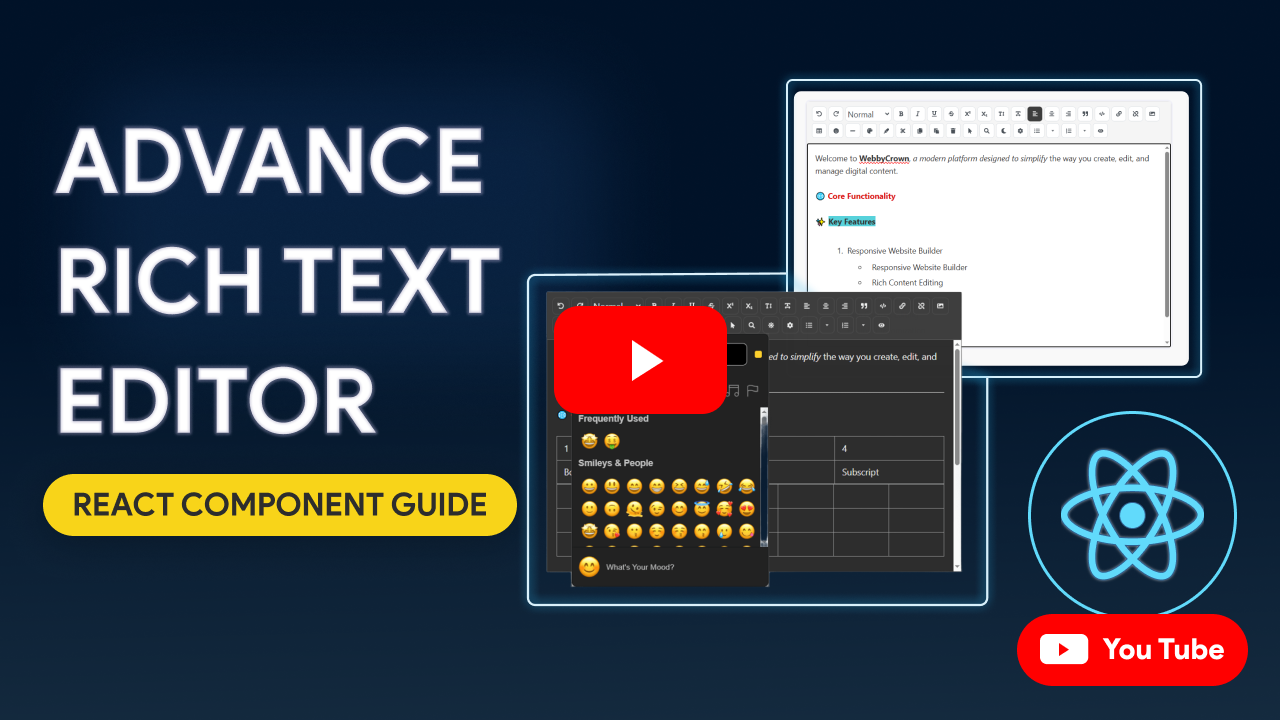 React Advanced Richtext Editor Demo