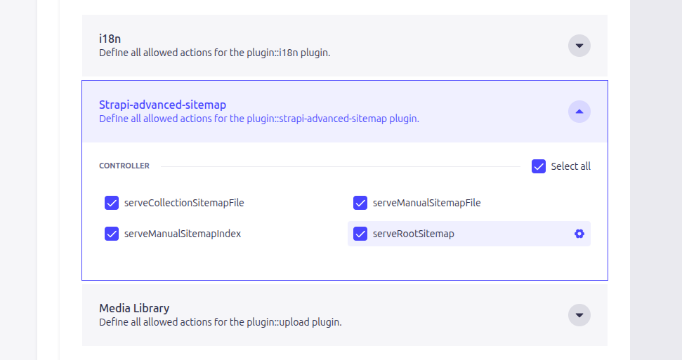 Permissions in Public Role Screen
