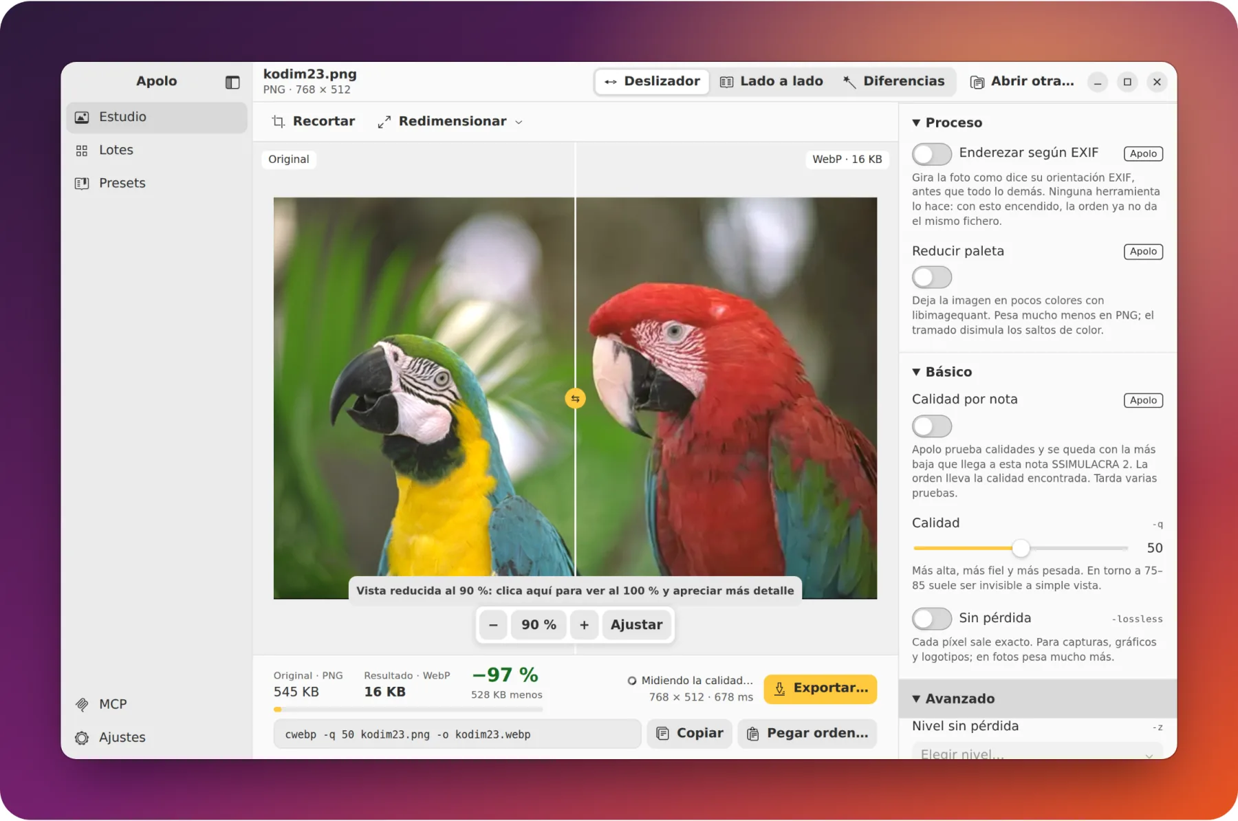 Apolo en Ubuntu (GNOME)