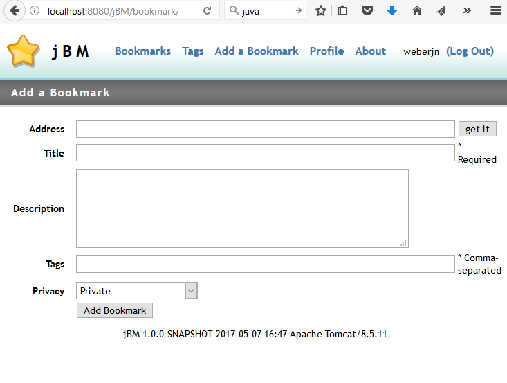 add a Bookmark