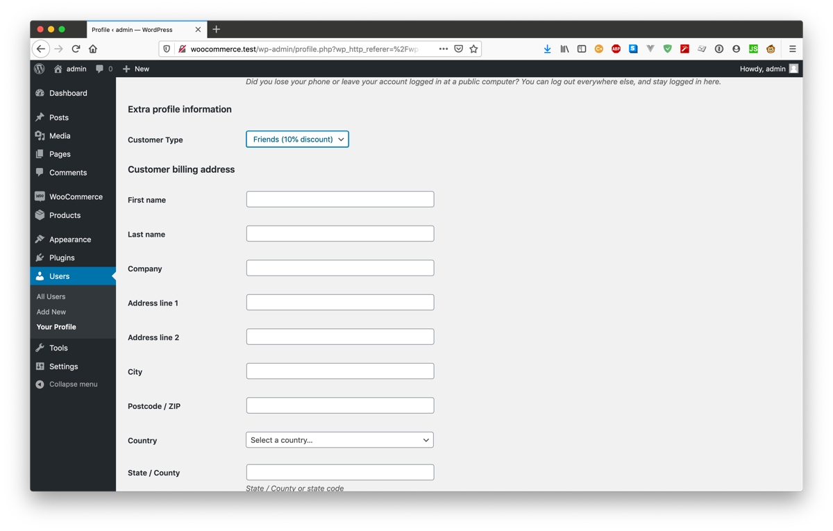 Assigning a user to a group