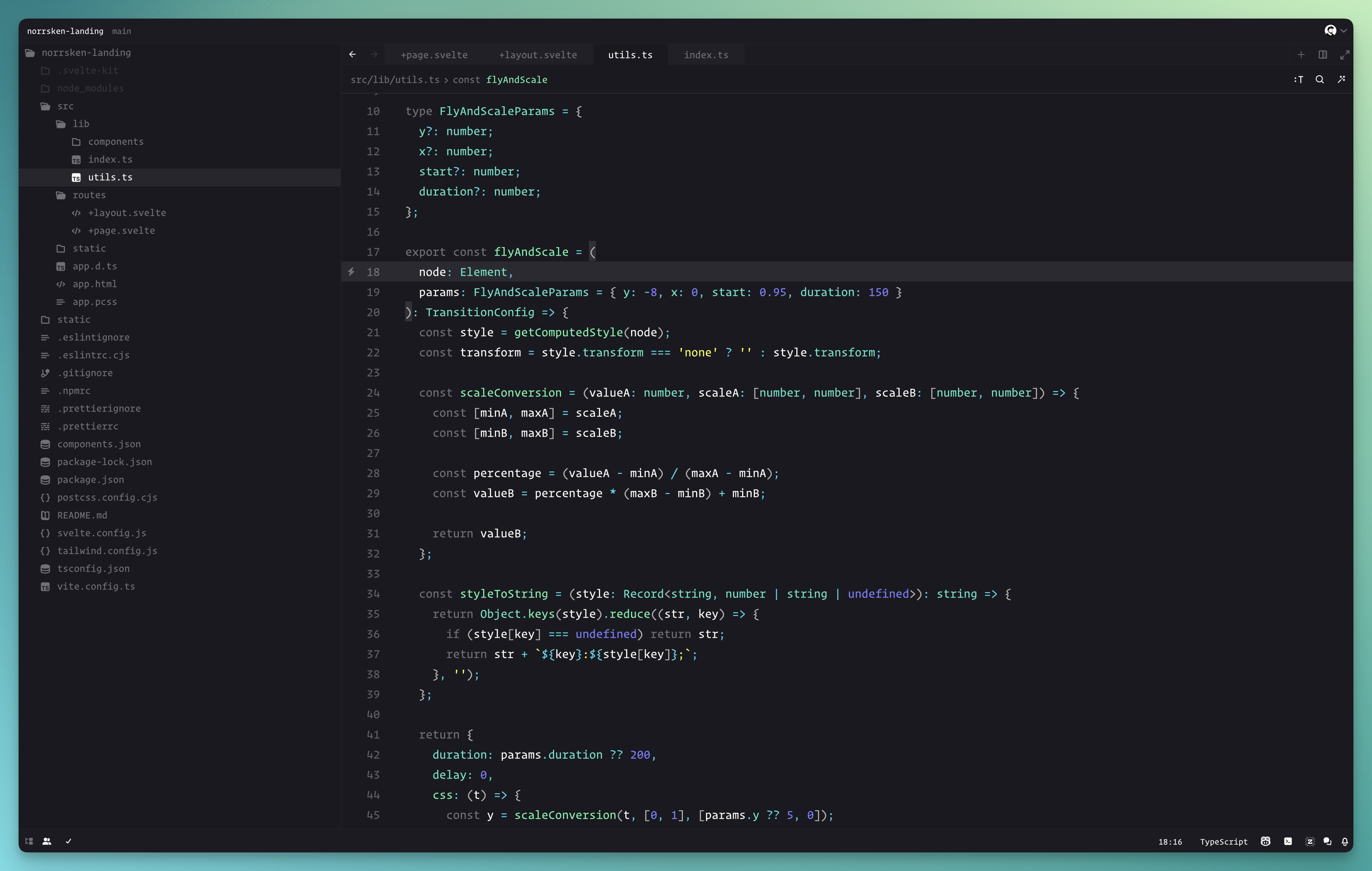 Norrsken Theme Preview