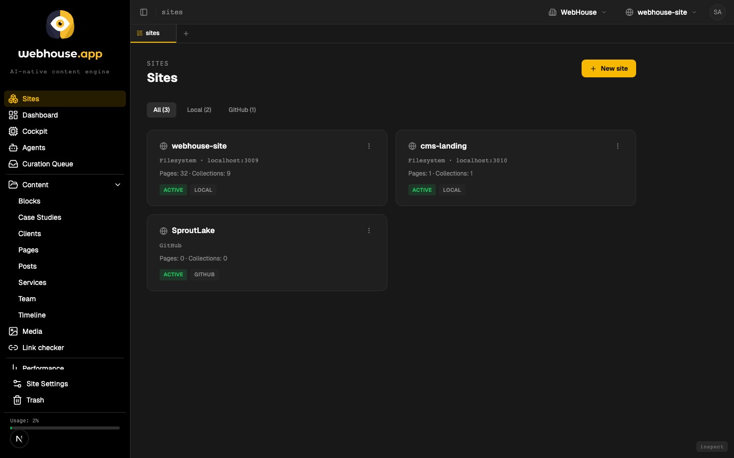 Multi-site management