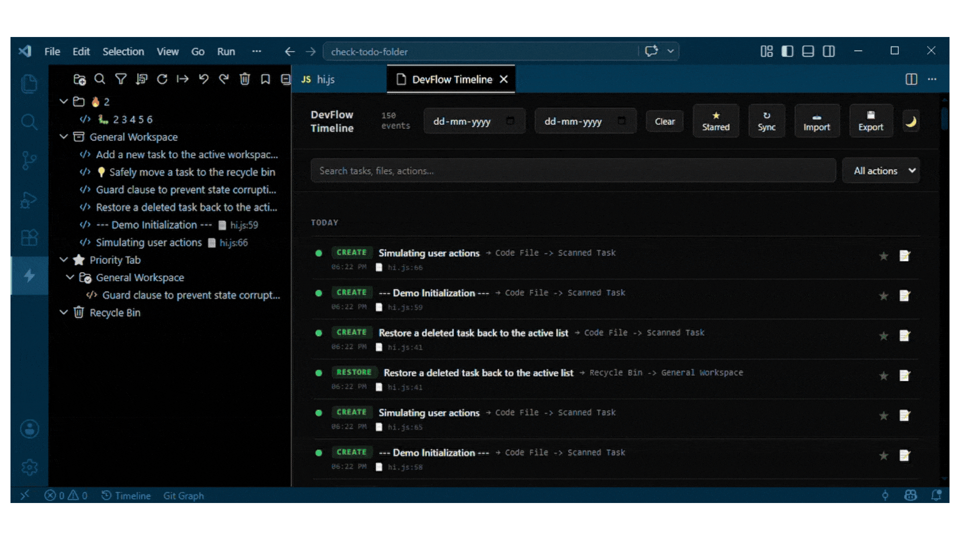 Timeline Preview