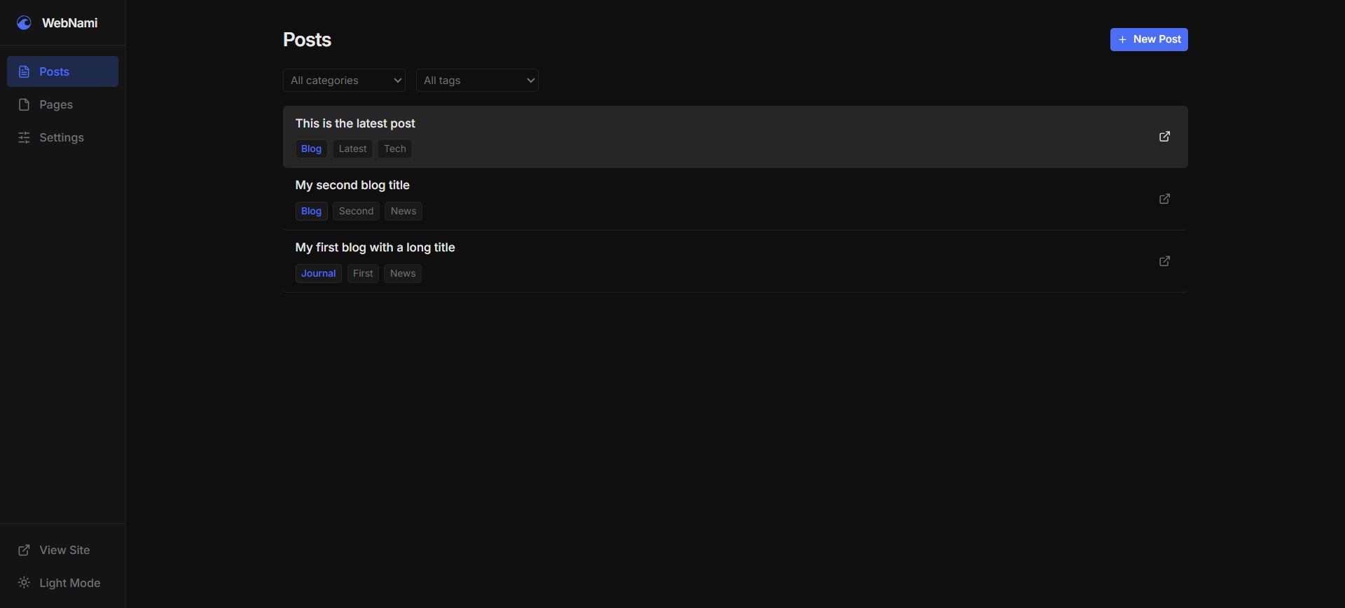 Admin Dashboard