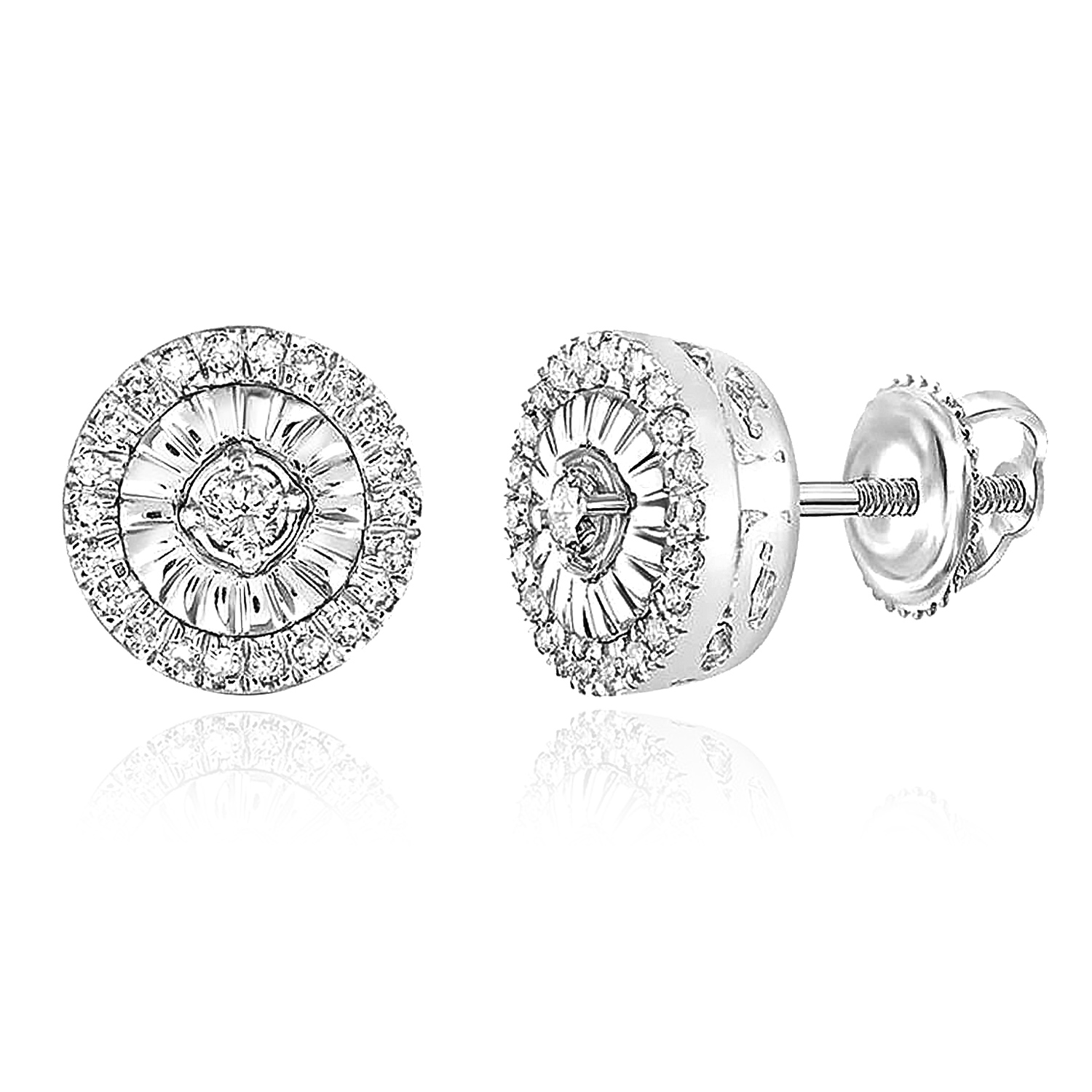 Diamond Earrings In Platinum