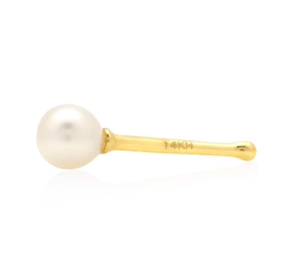 Pearl Ball Nose Bone Stud Ring