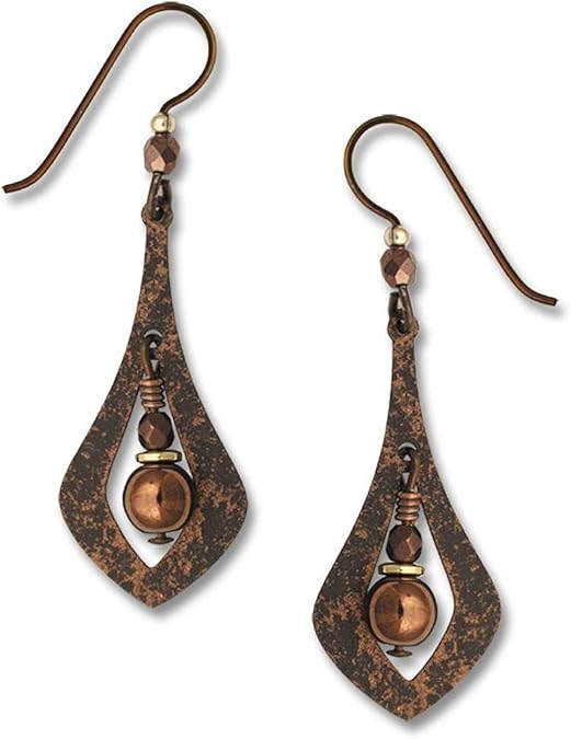 Sienna Sky Brown Open Necktie Niobium Earrings