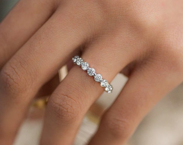 Platinum Ladies 2.00CTW.* Shared Prong Diamond Eternity Ring