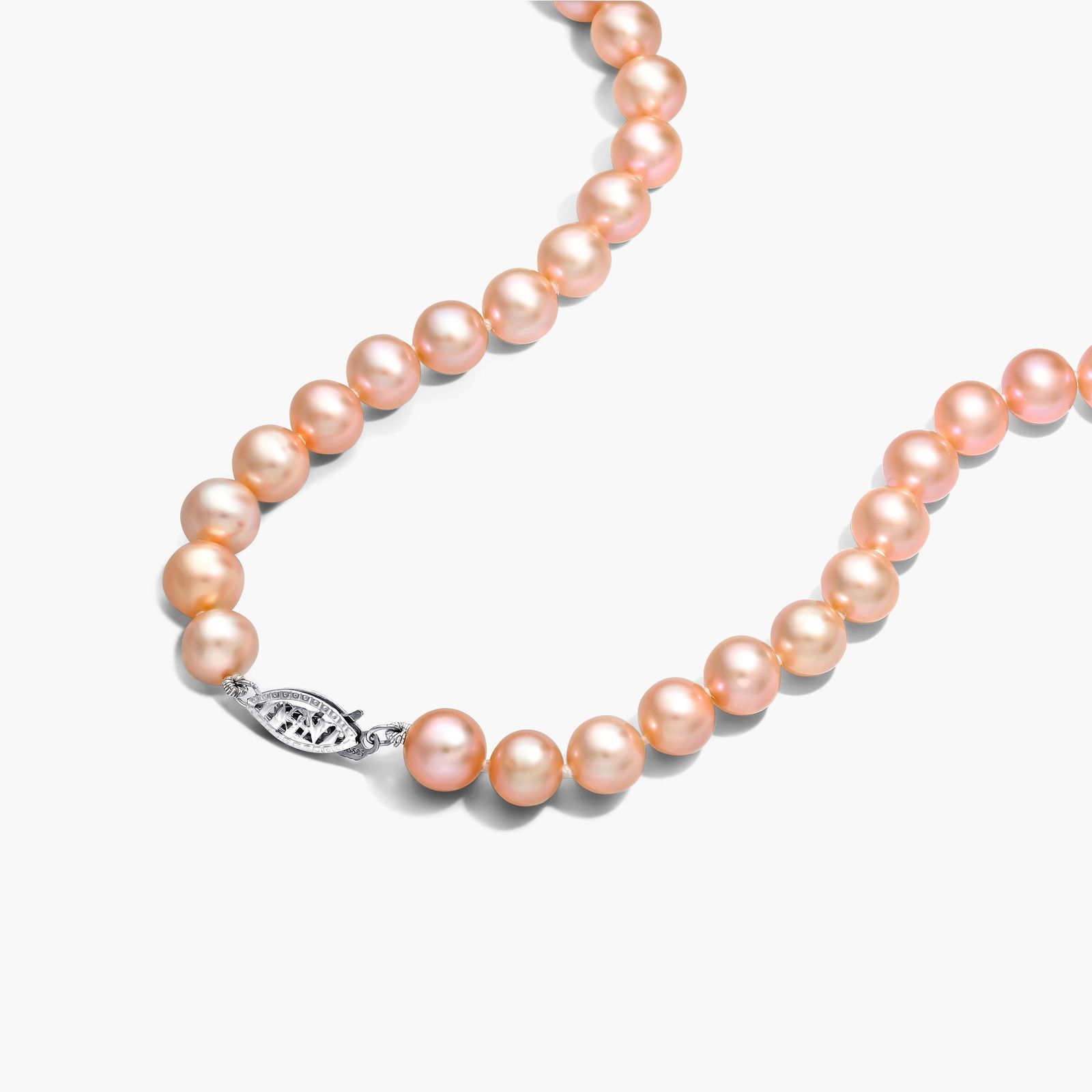 Pink Freshwater Cultured Pearl Fishclasp Necklace