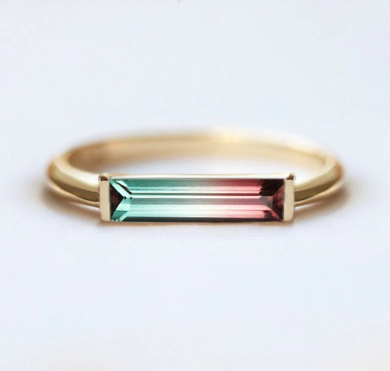 Belinda Watermelon Tourmaline Ring