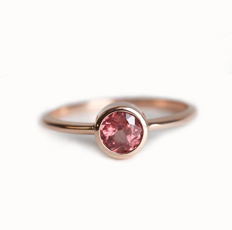 Carter Round Garnet Ring