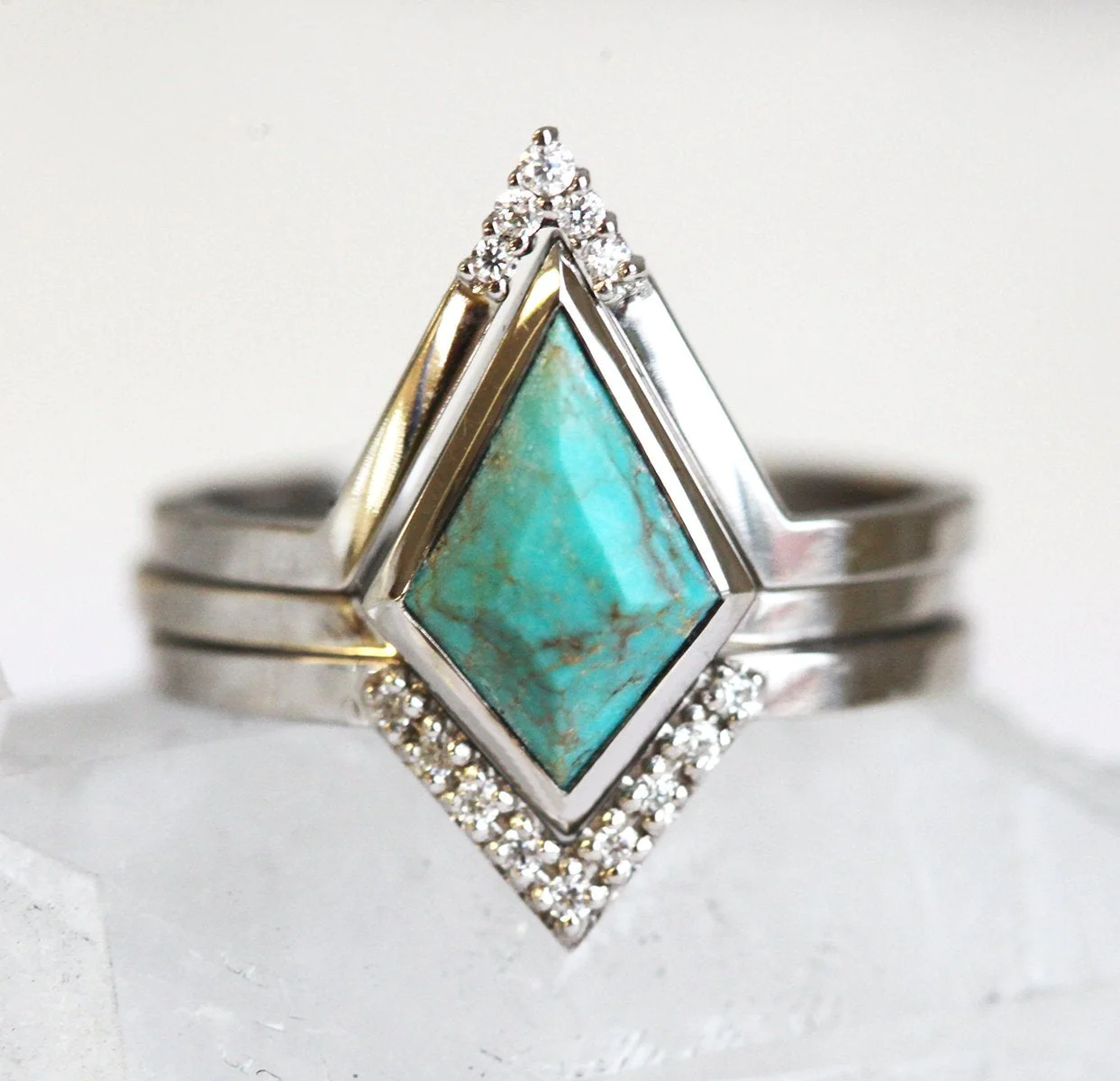 Catherine Turquoise Bohemian 3-ring Set