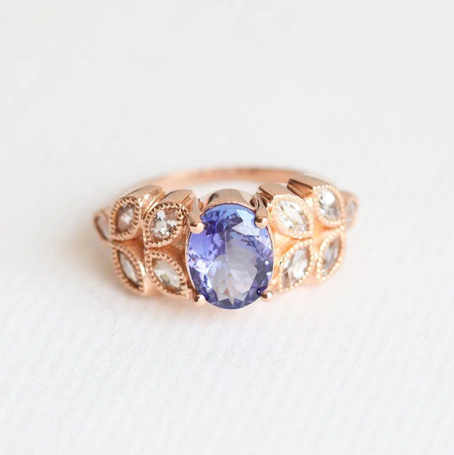 Janelle Oval 
Tanzanite Ring